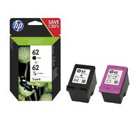 HP 62 2-pack Black/Tri-color Original Ink Cartridges