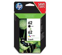 HP 62 2-pack Black/Tri-color Original Ink Cartridges