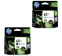 HP 62XL High Yield Ink Cartridge Black Cyan Magenta Yellow 4 inks Value Pack