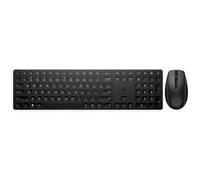 HP 650 Programmable Wireless Keyboard & Mouse Set, 20+ customisable keys and mouse sensitivity, 20+ months battery, multi-surface use, 60% recycled materials. 4 batteries and nano dongle, BLACK