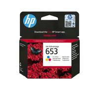 HP 653 Tri-color Original Ink Advantage Cartridge