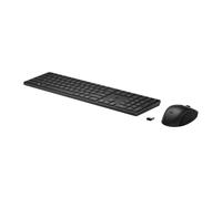HP 655 - Keyboard and Mouse Set - 100% - Full Size - Wireless - 2.4 GHz - QWERTY - English - Black - Smart Buy