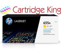 HP CF452A 655A Original LaserJet Toner Cartridge, Yellow, Single Pack