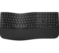 HP 680 Comfort Dual-Mode Keyboard | Adjustable typing angles | Ergonomic shape | Customisable 23 programmable keys Unifying Dongle | Multi-device & OS connectivity | Dedicated MS Copilot Key
