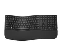 HP 680 Ergonomic Wireless Keyboard Dual Mode Bluetooth USB Receiver Compact Keys