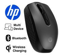 HP 695 Wireless Bluetooth Mouse Multi-Device USB-C & Qi Charging Programmable