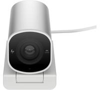 HP 960 HDR 4K Streaming Webcam - AI Enhanced, Automated Colour Correction and Focus, Dual Microphones, 360° Swivel, 90° Tilt, Magnetic Lens Privacy Cover, Flexible Mounting