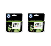 HP 6ZA94AE 305XL High Yield Original Ink Cartridges, Black/Tri-Colour, Multipack,Dual Pack (High Yield)