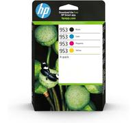 HP 6ZC69AE 953 Original Ink Cartridges, Black/Cyan/Magenta/Yellow, Multipack