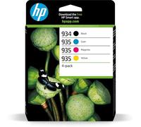 HP 6ZC72AE 934/935 Original Ink Cartridges, Black/Cyan/Magenta/Yellow, Multipack (Package may vary)