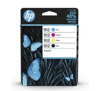 HP 912 4-pack Black/Cyan/Magenta/Yellow Original Ink Cartridges