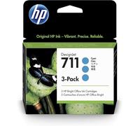 HP 711 CZ134A Cyan 3x29ml Ink - Genuine - Exp 09/2027 - DesignJet T120 T520 T530