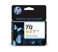 HP 3ED69A Original HP 712 Yellow Ink Cartridge - 3ED69A Designjet Ink, 29ml
