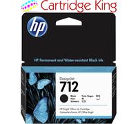 HP 3ED70A Original HP 712 Black Ink Cartridge - 3ED70A Designjet Ink, 38ml