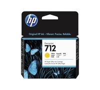 HP 712 3ED69A Yellow 29-ml Genuine Ink Cartridge with Original Ink, for DesignJet T650, T630, T250, T230 & Studio Large Format Plo