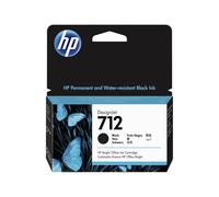 HP 712 3ED70A Black 38-ml Genuine Ink Cartridge with Original Ink, for DesignJet T650, T630, T250, T230 & Studio Large Format Plotter Printers 713 De