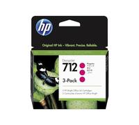 HP 712 (3ED78A) Magenta Original DesignJet Ink Cartridge (3 Pack)