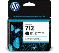 HP 3ED71A Original HP 712 High Capacity Black Ink Cartridge - 3ED71A Designjet Ink, 80ml