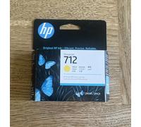 HP 712 Yellow 29ml Ink Cartridge Genuine