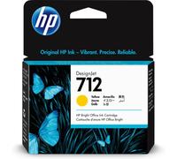 HP 3ED69A Original HP 712 Yellow Ink Cartridge - 3ED69A Designjet Ink, 29ml