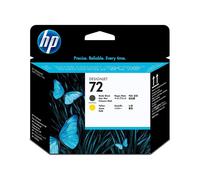 HP 72 (C9384A) DesignJet Matte Black & Yellow Printhead