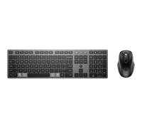 HP 720 Multi-Device Rechargeable Wireless Keyboard and Mouse Combo | Ultra-fast Rechargeable Supercapacitor | Up to 2 Months of Usage from a 3-Minute