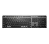 HP 720 Multi-Device Rechargeable Wireless Keyboard - Black, Black