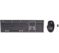 HP 720 Multi-Device Rechargeable Wireless Keyboard and Mouse Combo | Ultra-fast Rechargeable Supercapacitor | Up to 2 Months of Usage from a 3-Minute Charge | 2.4GHz Wireless and Bluetooth | Black