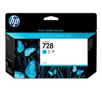 HP 728 130-ml Cyan DesignJet Ink Cartridge