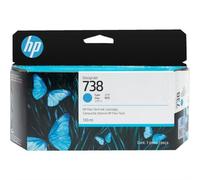 HP 738 130-ml Cyan DesignJet Ink Cartridge. Compatibility: HP DesignJet T850 T950 Printing colours: Cyan. Width: 202 mm Depth: 129 mm Height: 40 mm. Package width: 202 mm Package depth: 129 mm Package