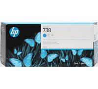 HP 738 Cyan Original Ink Cartridge, High Yield