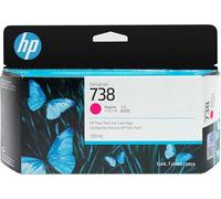 HP 738 Magenta Original Ink Cartridge | Compatible with DesignJet T850, T950, 130 ml (498N6A)