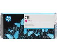 HP 738 Magenta Original Ink Cartridge, High Yield | Compatible with DesignJet, 300 ml (676M7A)