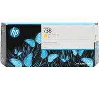 HP 738 Yellow Original Ink Cartridge, High Yield
