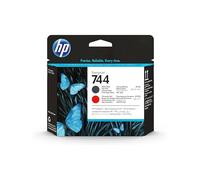 HP 744 Matte Black/Chromatic Red Original Printhead
