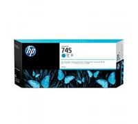 HP 745 Cyan High Capacity Ink Cartridge 300ml - F9K03A