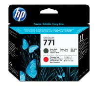 HP 771 Matte Black/Chromatic Red DesignJet Printhead print head Inkjet