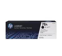 HP 78A Black Toner Cartridges - Twin Pack, Black
