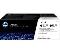 HP 78A Original Toner Cartridge CE278AD Black Pack of 2 - New
