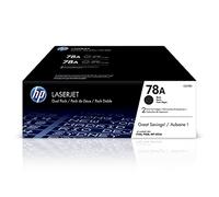 HP 78A Original Toner Cartridge CE278AD Black Pack of 2 - New