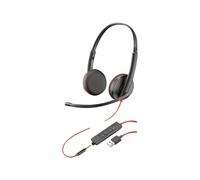 Plantronics Headset Blackwire C3225 - USB-A Stereo Headband - 209747-22
