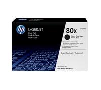 HP 80X Original LaserJet Toner Cartridge High Yield Black 2-pack CF280XD