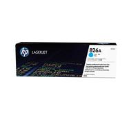 HP 826A Cyan Original LaserJet Toner Cartridge. Colour toner page yield: 31500 pages Printing colours: Cyan Quantity per pack: 1 pc(s)