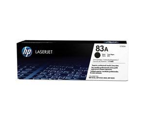 HP 83A Black Original LaserJet Toner Cartridge. Black toner page yield: 1500 pages Printing colours: Black Quantity per pack: 1 pc(s)
