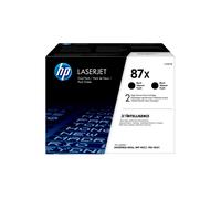 HP 87X 2-pack High Yield Black Original LaserJet Toner Cartridges