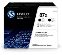 HP 87X Toner Cartridge Twin Pack, Black, 18000 Page Yield | CF287XD model, compatible with LaserJet Enterprise M506, M527 series, ISO/IEC 19752 standard