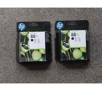 HP 88XL BLACK C9396AE HIGH YIELD INK CARTRIDGES x 2 BOXES. 2020 & 2021, NEW