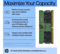 HP 8GB DDR5 5600 SODIMM Memory