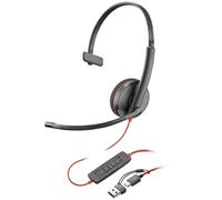 HP 8X228AA Over-ear headset Black Stereo Volume control Microphone...