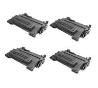 HP 90A Quad Pack - 4 Black Replacement Laser Toners (CE390A)